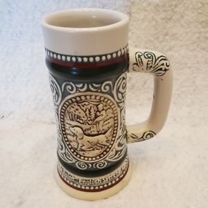 Avon Irish Setter Rainbow Trout Miniature Vtg 1983 Beer Stein